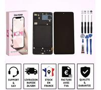 Ecran Pour Samsung A71 SM-A715F 2020 LCD +Chassis Noir +Outils - LCD