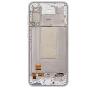 Écran pour Samsung Galaxy A37 5G Dalle Super AMOLED avec Châssis Samsung Blanc