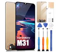 Écran pour Samsung Galaxy M31 M315 M315F SM-M315F/DS 6,4" LCD Display Digitizer Touch Screen Replacement Assembly avec kit de réparation, noir