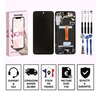 Écran pour Samsung Galaxy S22 Plus - KOMI - LCD avec châssis - Vitre tactile - Noir - Outils inclus