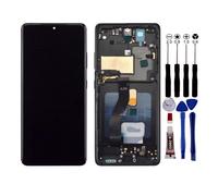 Ecran Pour Samsung galaxy S21 Ultra G998B/DS G998U/W Châssis Noir Avec Empreinte Noir