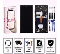 ECRAN POUR SAMSUNG S22 ULTRA SM-S908B OLED +CHASSIS +EMPREINTE +OUTILS - OLED