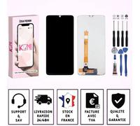 Écran pour smartphone - KOMI - Oppo A9/A5/A31 2020, Realme 5/C3, Narzo 10A/20A - LCD complet - Noir - Livré avec outils