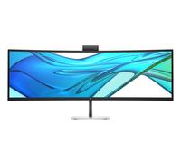 HP 549pm - Series 5 Pro - Moniteur LED - Courbé - 124,5 cm (49") - 5120 x 1440 Dual Quad HD @ 165 Hz - VA - 400 CD/m² - 4000:1-5 ms - HDMI, DisplayPort, USB-C - Noir, Argent (Support)
