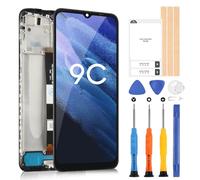 Écran pour Xiaomi Redmi 9C/Redmi 9A/Redmi 10A LCD Affichage Digitizer pour Redmi 9A Redmi 9C Écran Tactile Remplacement Assemblage avec Outils (Noir avec Cadre)