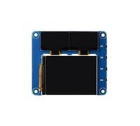 Écran principal LCD haute résolution de 5,1 cm avec deux écrans secondaires bleus pour projets électroniques, ressources de développement d'écran OLED-LCD