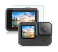 Écran Protecteur Pour Gopro 9 Noir, Ultra Clair Trempé Verre Lcd Affichage Écran Protecteur Camera Lens Protecteur Ensemble Magideal