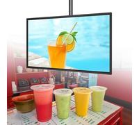 Écran publicitaire LED extérieur, affichage numérique ultra-fin, télécommande, écran divisé intelligent, support Wi-Fi/USB, support inclus, taille 61 cm