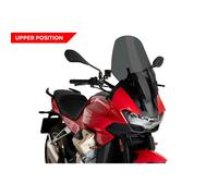 PARE-BRISE PUIG TOURING POUR MOTO GUZZI V100 S MANDELLO 23-25 FUME FONCE