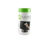 Q-CONNECT Lingettes pour écrans KF04501 – biodégradables sans solvants nocifs – Pack de 100