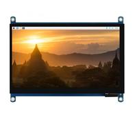 Écran QLED Quantum Dot 7" compatible avec Raspberry Pi tactile capacitif 1024 × 600 pixels IPS Panneau en verre trempé G+G Support de divers systèmes