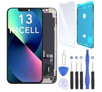 Ecran Remplacement pour iPhone 13 incell + Joint Ecran, Verre trempé et Outils