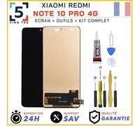Ecran Remplacement pour Xiaomi Redmi NOTE 10 Pro 4G Gris Bronze Bleu +Kit