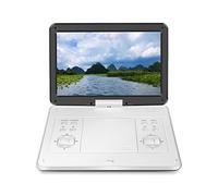 Écran rotatif HD lecteur DVD CD jeu Super mince batterie intégrée maison Portable mobile disque 3D vidéo Machine haut-parleur TV(blanc)