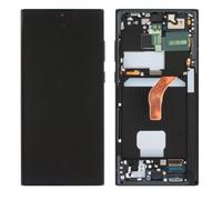 Ecran Samsung Galaxy S22 Ultra 2022 (S908) Noir + Châssis (In-cell) - Sans Empreinte
