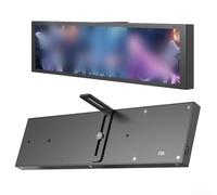 Écran secondaire en forme de barre, écran secondaire de surveillance CPU 9,2" pour mini moniteur en temps réel de la température et des performances du processeur (noir)