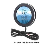 Écran secondaire IPS de 2.1 pouces,480x480,USB,LCD rond refroidi à l'eau,CPU,GPU,surveillance du disque dur,360 °,MINI PC Gamer Display,No AIDA64 - Type Black