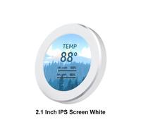 Écran secondaire IPS de 2.1 pouces,480x480,USB,LCD rond refroidi à l'eau,CPU,GPU,surveillance du disque dur,360 °,MINI PC Gamer Display,No AIDA64 - Type White