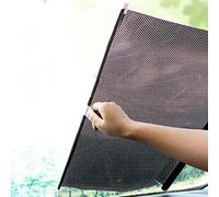 Écran solaire de voiture Ventouse pare-soleil solaire de rideau de voiture Balcon rétractable automatique Store Enrouleur Salle de Bains Isolation Thermique Stores à Rouleau occultants (68x125cm)