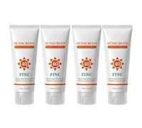 Écran Solaire Hybride SPF 40, Protection À L'oxyde De Zinc, Tenue Durable Respectueuse De L'eau, Écran Solaire For Le Visage Et Le Corps(4pcs)
