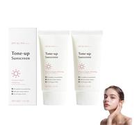 Écran solaire hydratant et illuminateur, SPF 50+, P cran solaire hydratant et éclaircissant, Résistant à l'eau, Texture légère et régulatrice de sébum - 50 g