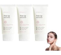 Écran solaire hydratant et illuminateur, SPF 50+, P cran solaire hydratant et éclaircissant, Résistant à l'eau, Texture légère et régulatrice de sébum - 50 g