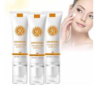 Écran solaire teinté pour le visage SPF 50, écran solaire hydratant teinté pour le visage, écran solaire hydratant teinté universel, pour tous les types de peau (3pcs)