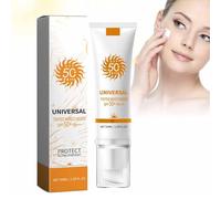 Écran solaire teinté pour le visage SPF 50, écran solaire hydratant teinté pour le visage, écran solaire hydratant teinté universel, pour tous les types de peau (1pcs)