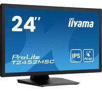 ProLite T2452MSC-B1AG - Ecran LED - 24" (23.8" visualisable) - écran tactile - 1920 x 1080 Full HD (1080p) - IPS - 400 cd/m² - 1000:1 - 14 ms - HDMI,