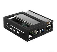 Écran tactile 3,5 pouces pour Raspberry Pi 4b 3b+ 3b 2 avec résolution 480 x 320 TFT LCD moniteur et coque en aluminium couleur noire