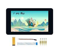Écran tactile 7 pouces Interface DSI Écran LCD IPS, résolution 800 × 480, jusqu'à 5 points tactile capacitif, prend en charge Raspberry Pi 4B/3B+/3A+/3B/2B/B+/A+