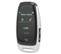 Écran Tactile à Clé LCD Intelligent pour Voiture, Entrée Sans Clé Bluetooth 5.0, Vous Pouvez Changer Le Logo de La Voiture à Volonté, Fait en Alliage de Zinc, Tactile Lisse(Argent)