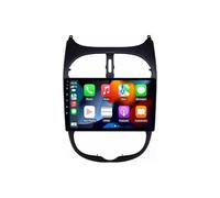 Écran Tactile Audio de Voiture pour Peugeot 206 206CC 206SW 2001-2016 Bluetooth Voiture Stéréo WiFi Récepteur Radio FM USB Lien Miroir Auto Navi, 4 Nuclear 4G+64G