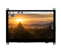 Écran tactile capacitif LCD de 5 po (H) compatible avec Raspberry Pi Version réduite Résolution 800 × 480 pixels Interface HDMI Panneau en verre trempé Faible consommation