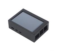 Écran tactile compatible avec Raspberry Pi 3 4 5 3 5 pouces avec boîtier en métal et refroidisseur actif résolution 480 x 320 60 fps pour ventilateur PWM large système support ABS coque stylo tactile