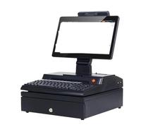 Écran tactile de 14,1 pouces, caisse, clavier, terminal de caisse enregistreuse du système d'usine informatique entier