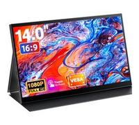Ecran tactile de moniteur portable noir, 1080P FHD IPS HDR avec connecteur miniHDMI et Type-C