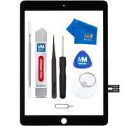Écran Tactile De Rechange Compatible Avec Ipad 6. Gen 2018 9.7 Inch (Noir) Avec Kit D'Outils Inclus