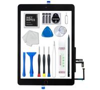 Écran tactile de rechange pour iPad 6 (6ème génération) A1893 A1954 6ème génération 9,7" 2018 Kit de réparation complet avec bouton Home