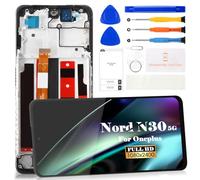 Écran tactile de rechange pour OnePlus Nord N30 5G pour OnePlus Nord N30 5G LCD pour OnePlus Nord N30 5G écran tactile CPH2513 CPH2515 Kit de pièces de rechange avec cadre (noir)