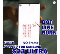 Écran tactile de remplacement Ori Defective Works Well 120Hz pour Samsung S23 ULTRA S23U 5G S918B S918U SUPER AMOLED Dot Line Display S23U 104