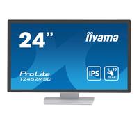 Ecran IIYAMA 23,8 Blanc Tactile PCAP conceptions en Verre sans Cadre IPS 10points 1920x1080 14ms 360cd/m² 1xDisplayport 1xHDMI 2xUSB HUB 3.2 HPs 2 x 1W