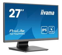iiyama Prolite T2752MSC-B1AG Écran LED IPS 68,6 cm 27" Full HD 10 Points Multitouch Optical Bonded Capacitif HDMI DP USB3.2 7H Revêtement Anti-reflet Noir
