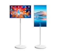 Écran tactile intelligent mobile de 32 pouces 1080p avec webcam 13 MP - 6 + 128 Go, batterie de 15 000 mAh, durée de vie de 10 heures, TV tactile rotative à 360°, télécommande