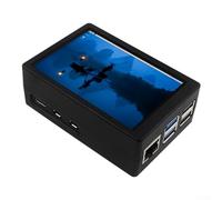 Écran tactile LCD 3,5" 480 x 320 pour Raspberry Pi 5, avec coque de protection en ABS et refroidisseur actif, prend en charge 60 fps pour Raspbian Ubuntu Kali RetroPie Mini Projects