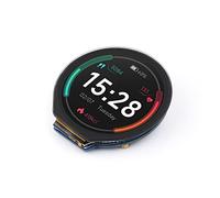 Écran Tactile LCD de 1.28 Pouce Module Display IPS Rond Waveshare avec Résolution 240×240, Affichage 65K Couleurs, Communication SPI et I2C, Supporte Raspberry Pi/Raspberry Pi Pico/Arduino/STM32