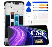 Écran tactile LCD de remplacement pour Realme C53 pour Realme C53 Kit de réparation avec cadre (noir)