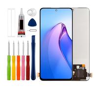 Écran tactile LCD Duotipa de rechange pour Oppo Reno 8 Pro 5G 2022 CPH2357 6,7" avec kit d'outils de réparation techniques, noir.