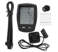 éCran Tactile Lumineux En Pvc Noir, Ordinateur De VéLo, Compteur De Vitesse De VéLo Anglais, Accessoire De Cyclisme, Filaire Noir