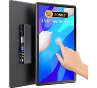 Écran tactile Moniteur portable, 15,6 pouces, écran IPS 1080P, prise UE